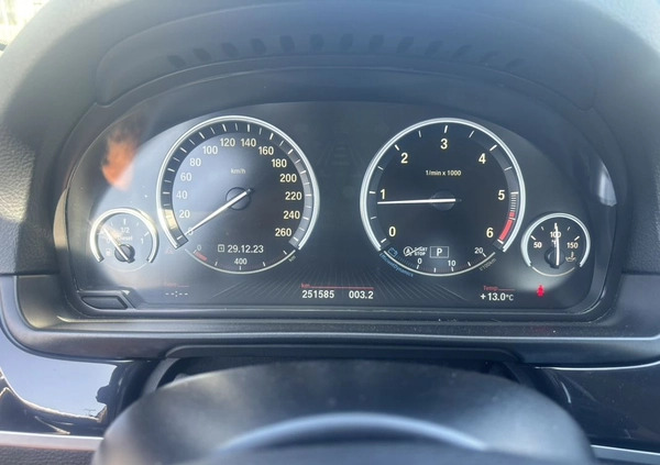 BMW Seria 5 cena 49999 przebieg: 251600, rok produkcji 2013 z Działdowo małe 436